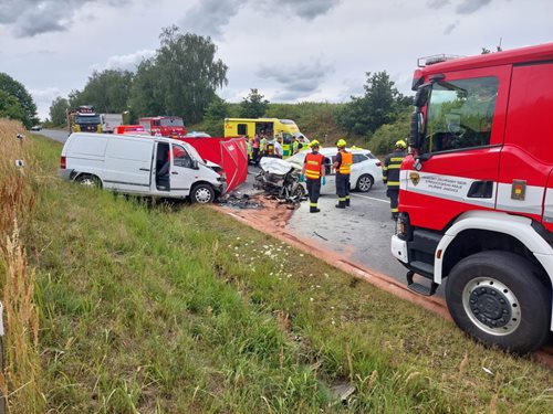 Tragická nehoda dvou vozidel