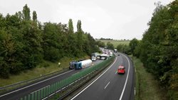 Hromadná nehoda na dálnici u Prostějova