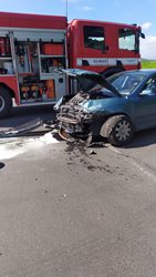 Dopravní nehoda dvou osobních aut Ústí nad Labem