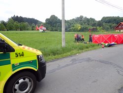 U tragické nehody zasahovali hasiči v Halenkově na Vsetínsku