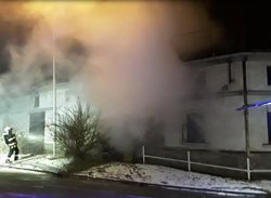 Požár staršího rodinného domu v Prostějově