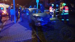 V Přelouči v ranních hodinách se střetla dvě osobní vozidla
