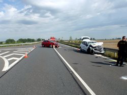 Čtyři zraněné osoby si vyžádala nehoda v Břestu u Kroměříže