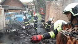 V Jihočeském kraji ve Ševětíně shořelo palivové dřevo za 65 tisíc