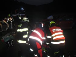 U ranní nehody na Zlínsku zasahovaly dvě jednotky hasičů.