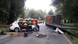 Vážná nehoda u Konopiště