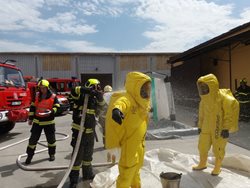Horké počasí dalo hasičům při výcviku pořádně zabrat
