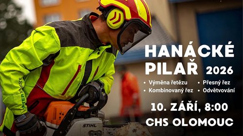 Řev motorových pil ovládne hasičskou stanici. Hanácké pilař prověří profesionální i dobrovolné hasiče