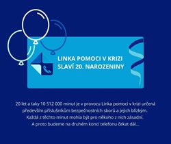 Linka pomoci v krizi, která slouží příslušníkům bezpečnostních sborů, slaví 20. narozeniny