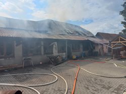 Požár v Kunkovicích zničil střechu rodinného domu