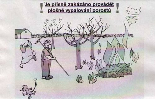 Pravidla spalování hořlavých látek na volném prostranství