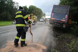 Vážná dopravní nehoda na silnici I/9 v Jestřebí