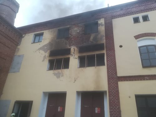 Požár trafostanice v třeboňském pivovaru