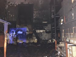 Požár prodejny s obuví  na Silvestra v Olomouci se škodou ve výši 1,4 milionů korun/VIDEO