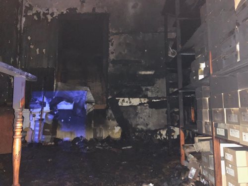 Požár prodejny s obuví  na Silvestra v Olomouci se škodou ve výši 1,4 milionů korun/VIDEO