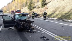 Hasiči zasahovali u tragické dopravní nehody u Číhaně