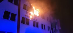 Požár pokoje v bruntálském hotelu s milionovou škodou