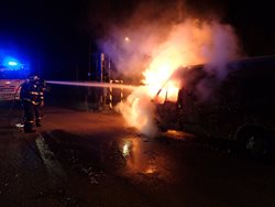 Požár dodávky v Děhylově na Opavsku způsobil škodu za 100 tisíc korun
