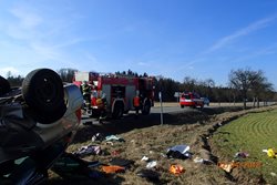 Boční střet dvou vozidel způsobil zranění  dětského spolujezdce  