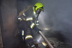 Noční výcvik ve Školním a výcvikovém zařízení hasičů v Brně