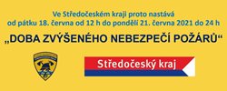 VÝSTRAHA – zvýšené nebezpečí vzniku požárů!