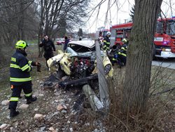Dopravní nehoda v obci Stéblová