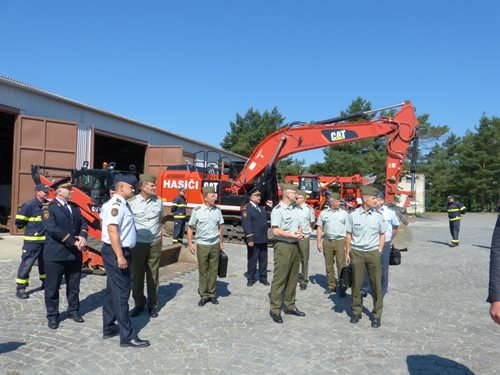 Návštěva náčelníka Generálního štábu Armády ČR u Záchranného útvaru HZS ČR