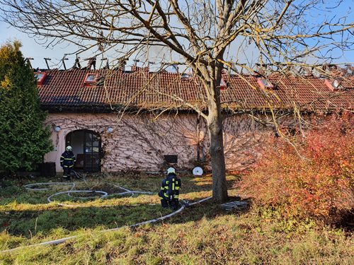 Druhý stupeň požárního poplachu u požáru v Ratiboři