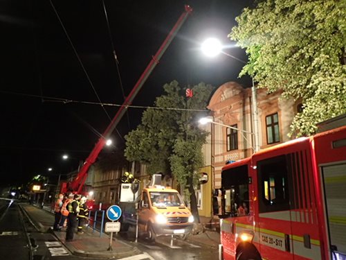 Hasiči v Moravskoslezském kraji vyjeli kvůli počasí více jak třicetkrát, hlavně v Ostravě