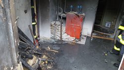 Při požáru bytu na Olomoucku se dva lidé nadýchali  kouře a utrpěli vážné popáleniny. 
