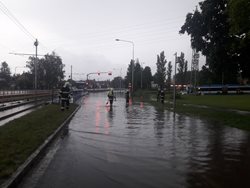Přes 150 výjezdů moravskoslezských hasičů kvůli dešťům