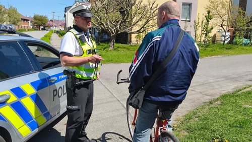 Nedodržení pravidel cyklistů skončilo řadou přestupků