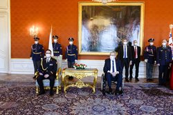 Generálské hodnosti z rukou prezidenta republiky Miloše Zemana převzali příslušníci HZS ČR