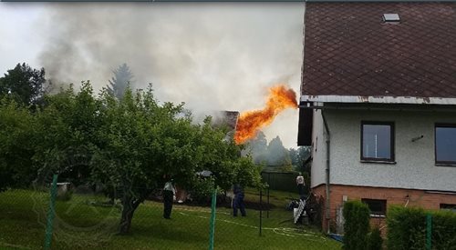 Požár kolny způsobil škodu ve výši 100 tisíc korun