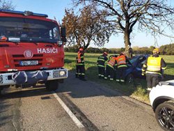 Při nehodě na Vyškovsku se zranil řidič
