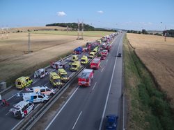 Tragická nehoda na dálnici D2