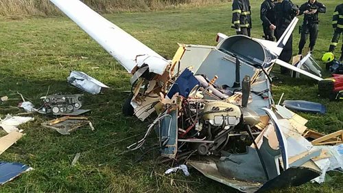 K pádu letadla vyjížděly tři jednotky hasičů