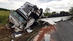 Dopravní nehoda kamionu u Malměřic