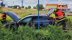 Dopravní nehoda si vyžádala dvě zraněné děti