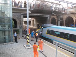 V Plzni hořelo Pendolino