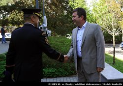 Ministr vnitra Jan Hamáček navštívil hasičskou stanici Petřiny