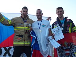 Na Mistrovství Evropy v TFA stál na stupních vítězů i Pavel Kouřík, hasič z Domažlic