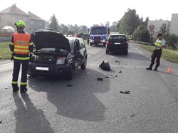 Ke střetu dvou vozidel vyjížděli hasiči ze Svitav