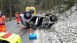 Nedělní zásahy u dopravních nehod