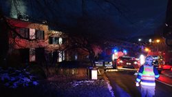 Požár rodinného domu na sídlišti Jižní Svahy ve Zlíně (aktualizace)