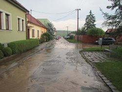  Lokální déšť silně zasáhl Kunovice