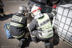 Ve Velké ceně Hořovic ve vyprošťování se tým pražských hasičů umístil na druhém místě