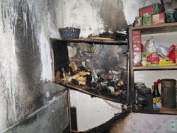 Požár v bytě zaměstnal olomoucké hasiče