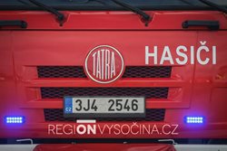V obci Kámen na Vysočině, hořely sklepní prostory, požár si vyžádal dvě zranění