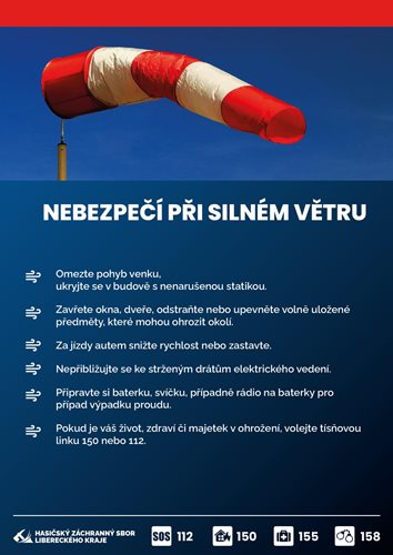 Nebezpečí při silném větru. Jak jim předcházet?